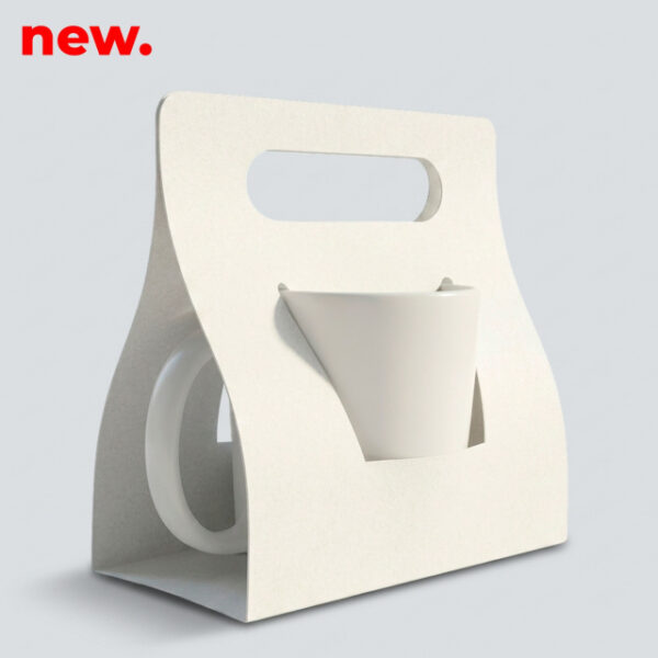 Caja Carton Sublimable Mate Con Asa 11 Oz Pack 5Ou