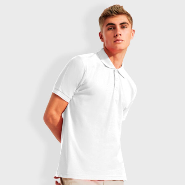 Polera Pique Pegaso Premium Hombre Blanco