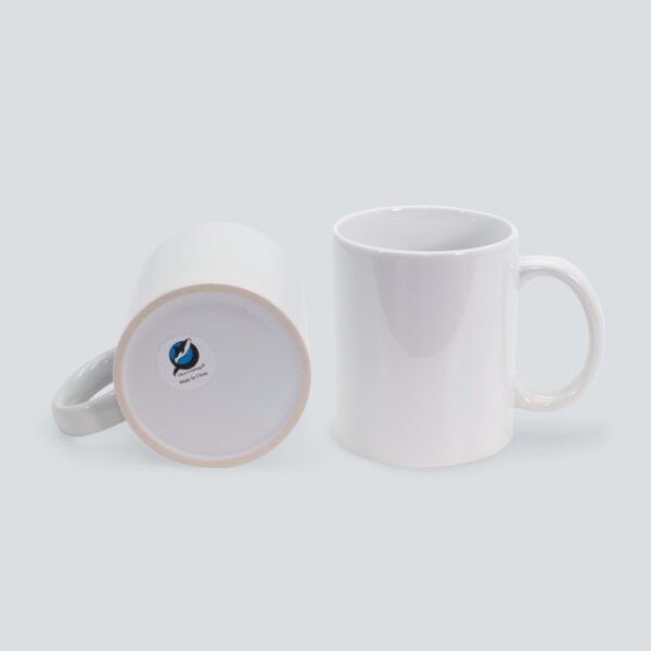 Tazon Para Sublimacion Blanco Premium Blue