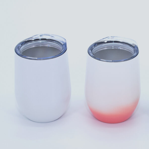 Vaso Termico De Acero Para Sublimacion Con Tapa Transparente 12 Oz
